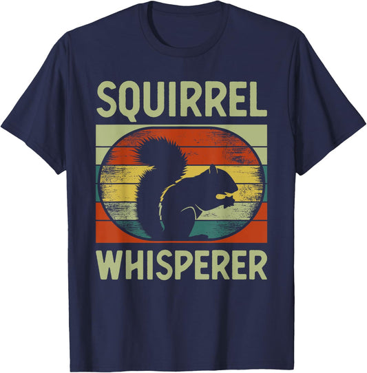 Cute Squirrel Art Women Kids Rodent Squirrel Lovers T-Shirt - T-Shirt | Navy