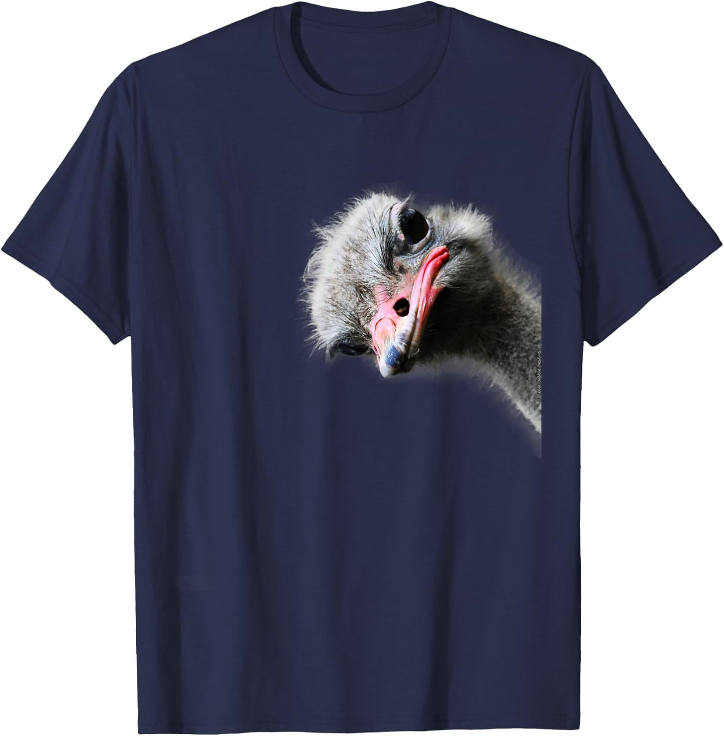 Dibble Dabble Designs Funny Ostrich Lovers and Emu Lovers , Black T-Shirt - T-Shirt | Navy