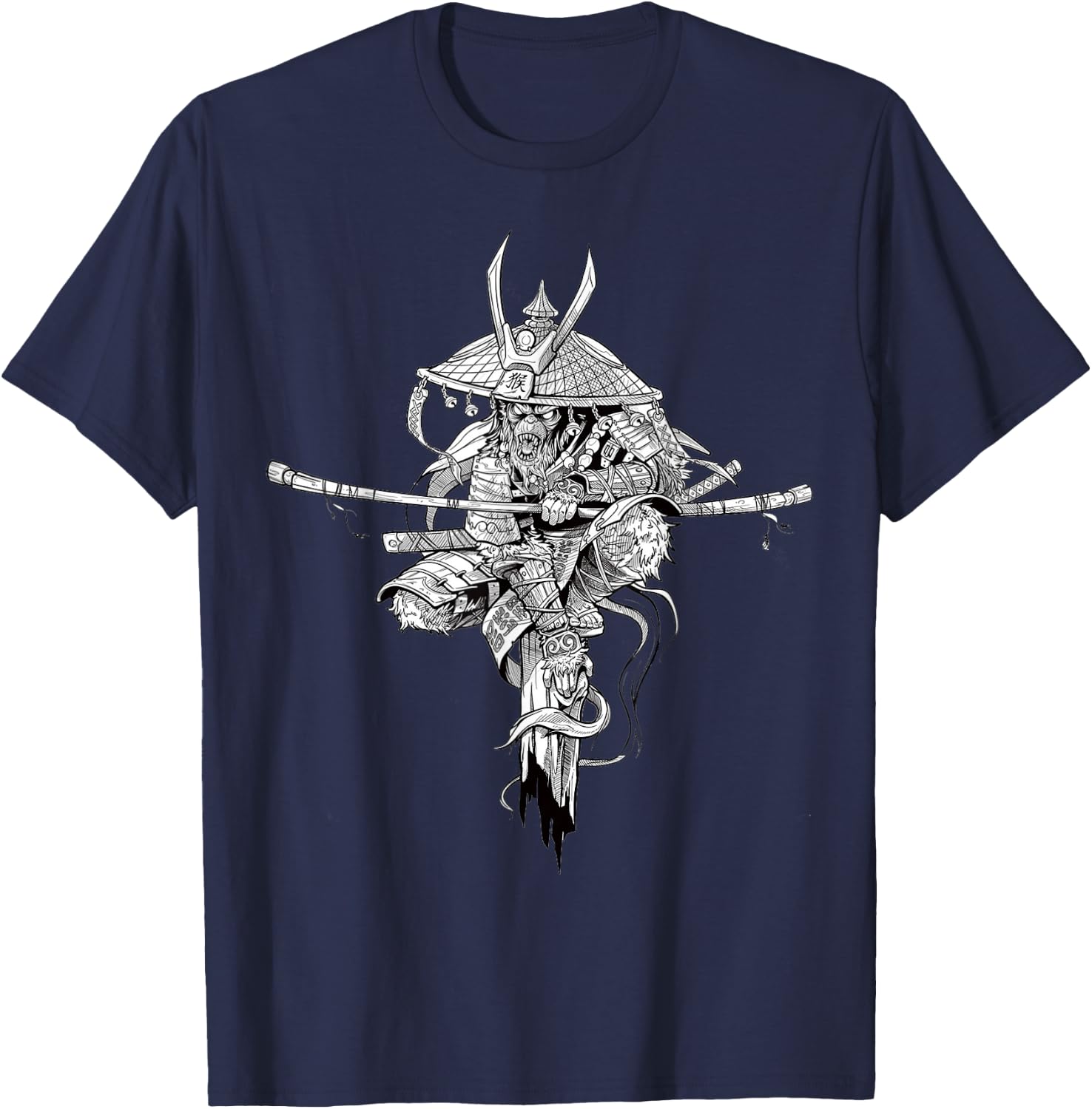 Funny Monkey King Chinese Characters Letters Gift T-Shirt - T-Shirt | Navy