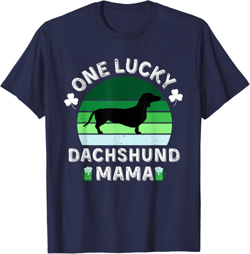 One Lucky Dachshund Mama Funny St Patrick's Day Women