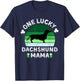 One Lucky Dachshund Mama Funny St Patrick's Day Women T-Shirt - T-Shirt | Navy