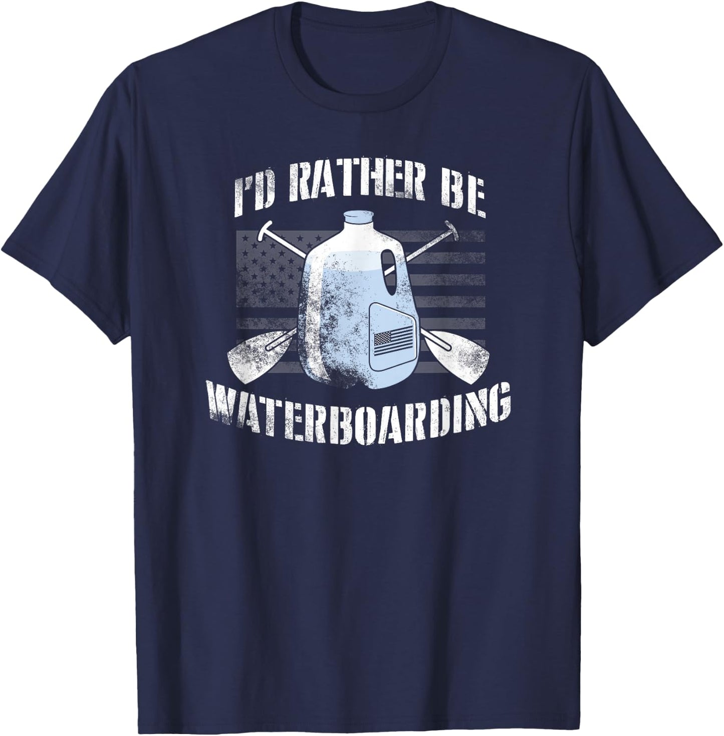 I’d Rather Be Waterboarding T-Shirt - T-Shirt | Navy