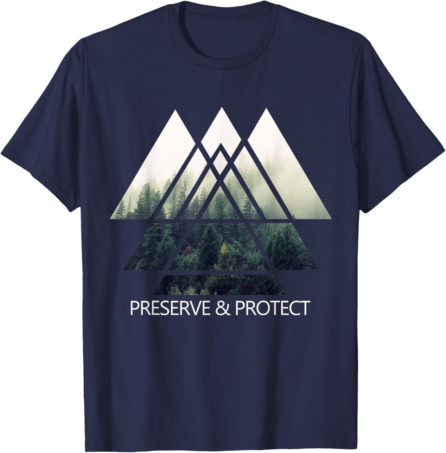 Climate Change Active Preserve & Protect Environmental Gift T-Shirt - T-Shirt | Navy