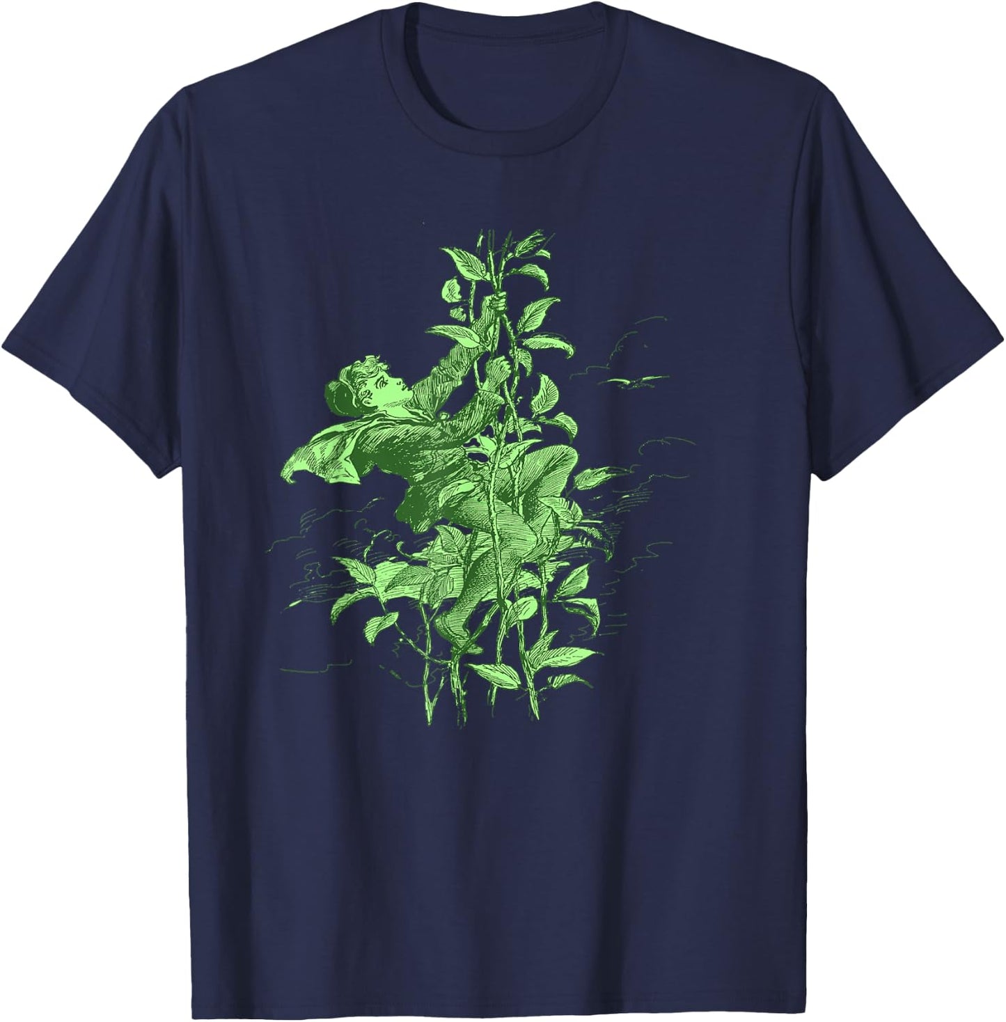 Jack and The Beanstalk - Climbing T-Shirt - T-Shirt | Navy