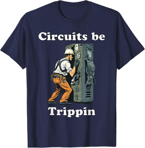 Circuits be Trippin T-Shirt - T-Shirt | Navy
