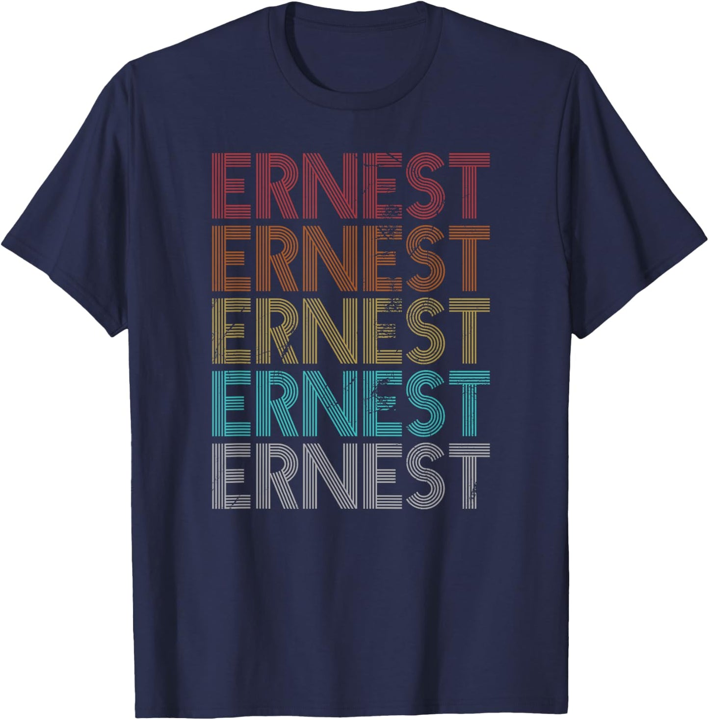 Retro Vintage ERNEST T-Shirt - T-Shirt | Navy