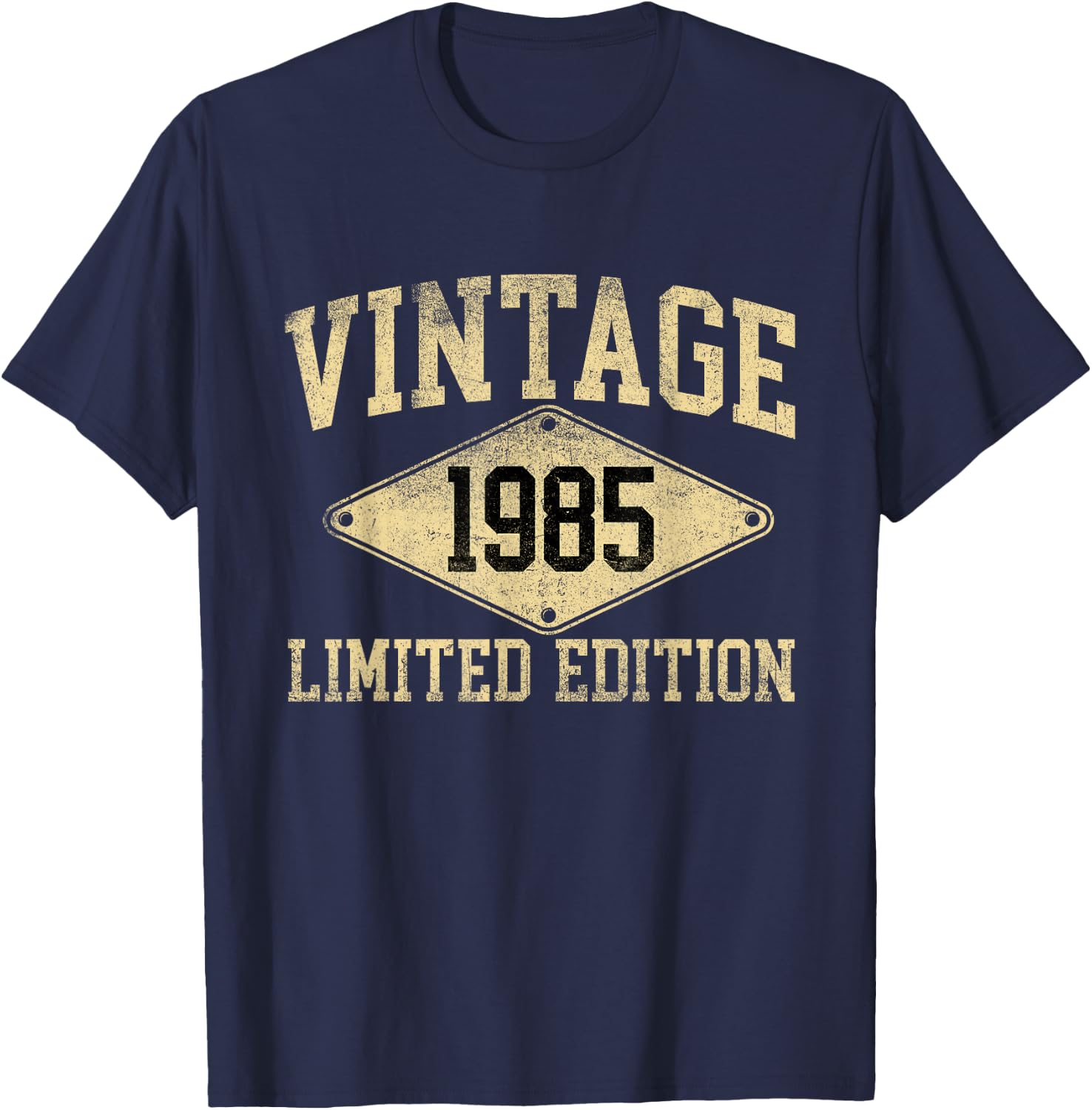 Vintage 1985 Limited Edition Year of Birth Birthday T-Shirt - T-Shirt | Navy