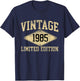 Vintage 1985 Limited Edition Year of Birth Birthday T-Shirt - T-Shirt | Navy