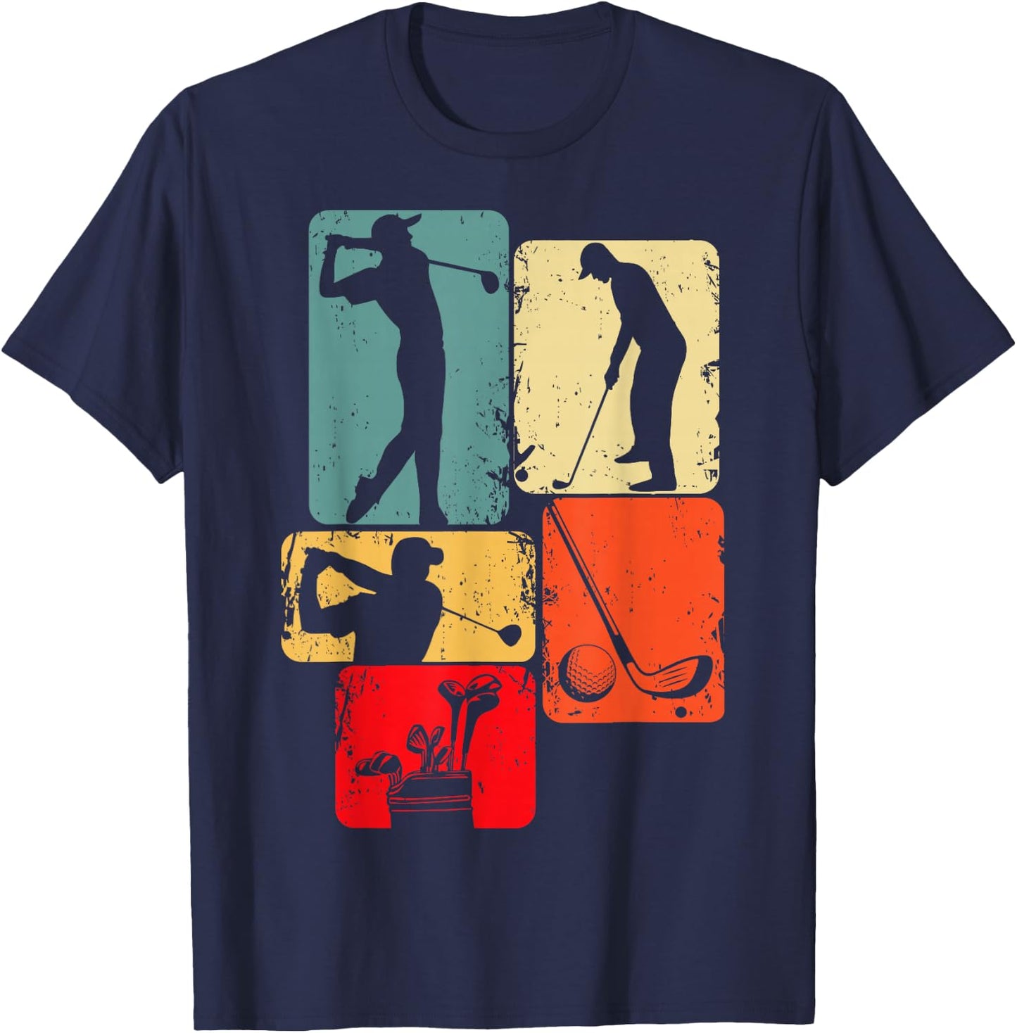 Golf Club Golfer Golfing Boys Kids T-Shirt - T-Shirt | Navy