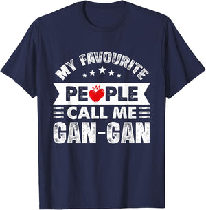 My Favourite People Call Me Gan-Gan Cute Grandma T-Shirt - T-Shirt | Navy