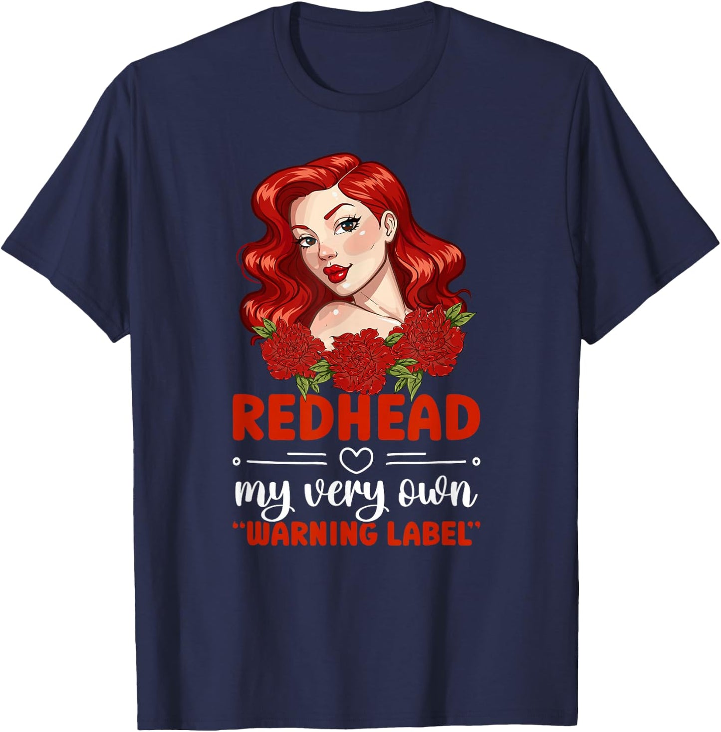Redhead Funny Red Hair Ginger Red Haired T-Shirt - T-Shirt | Navy