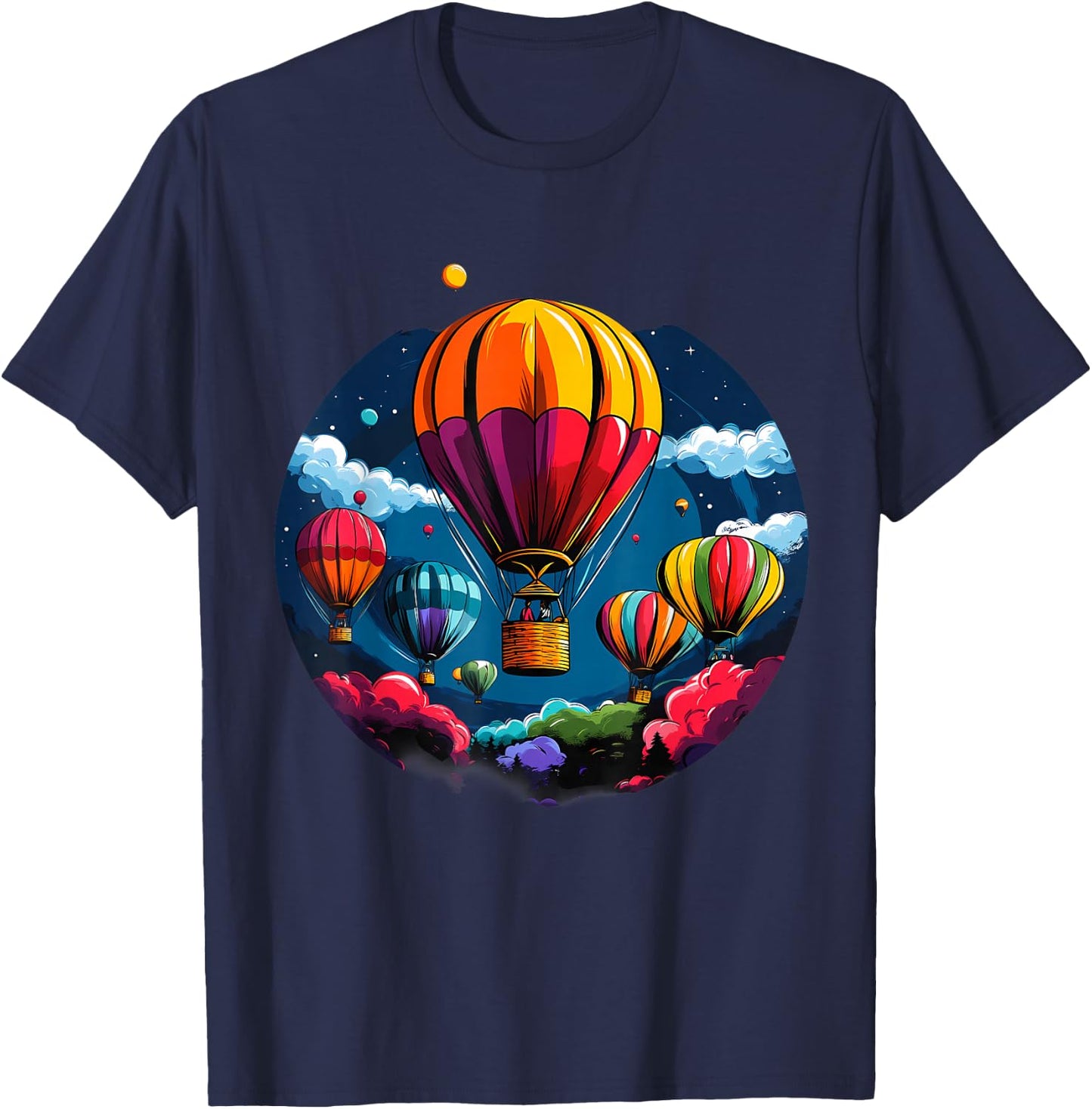 Hot Air Balloon Ride Festival Hot Air Ballooning T-Shirt - T-Shirt | Navy