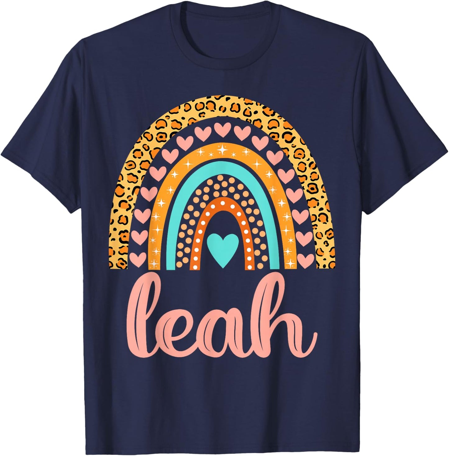 Leah Leah Name Birthday Shirt Gift T-Shirt - T-Shirt | Navy