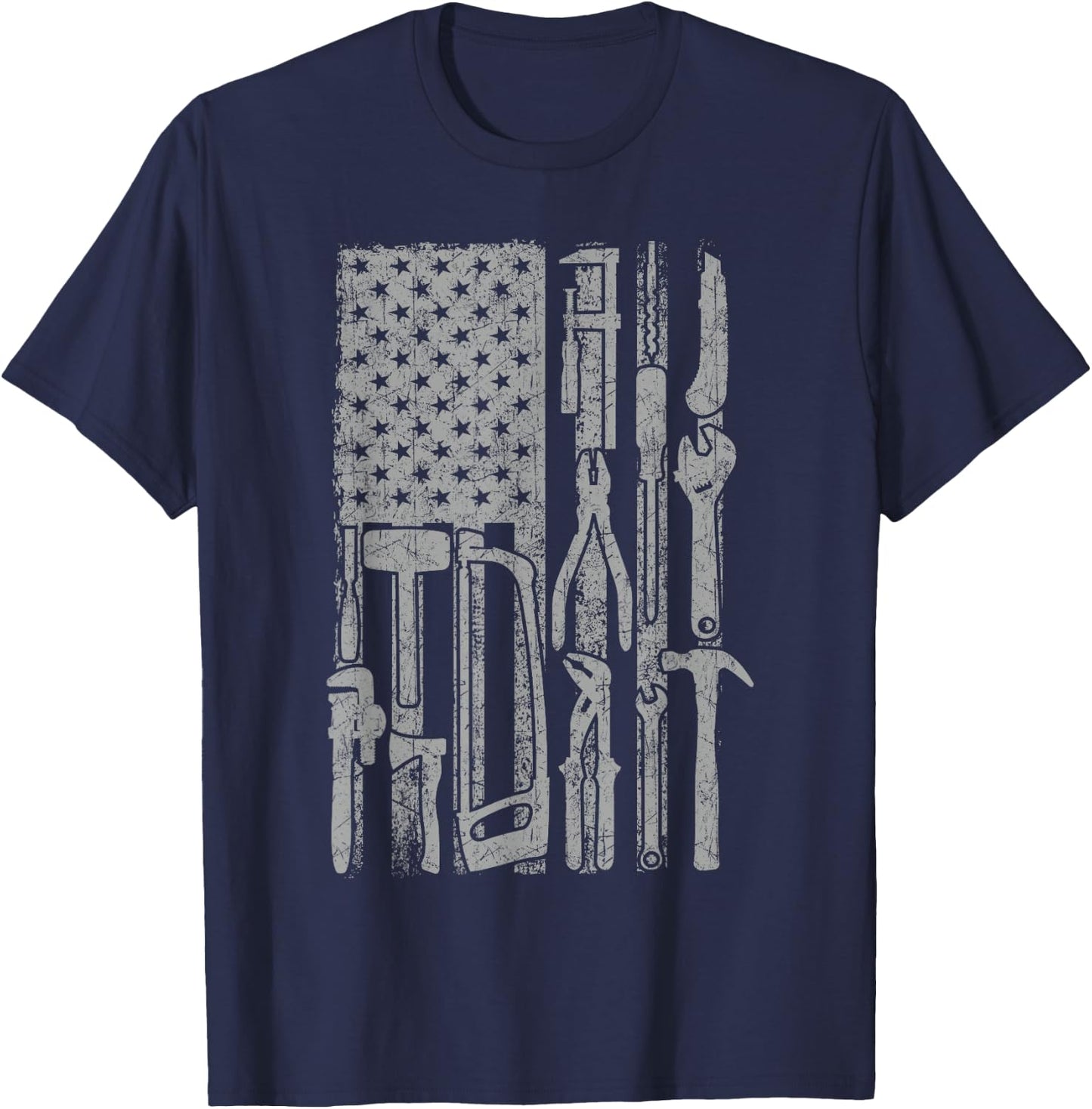 Funny Woodworker, Handyman, Carpenter, Repairman, Craftsman T-Shirt - T-Shirt | Navy