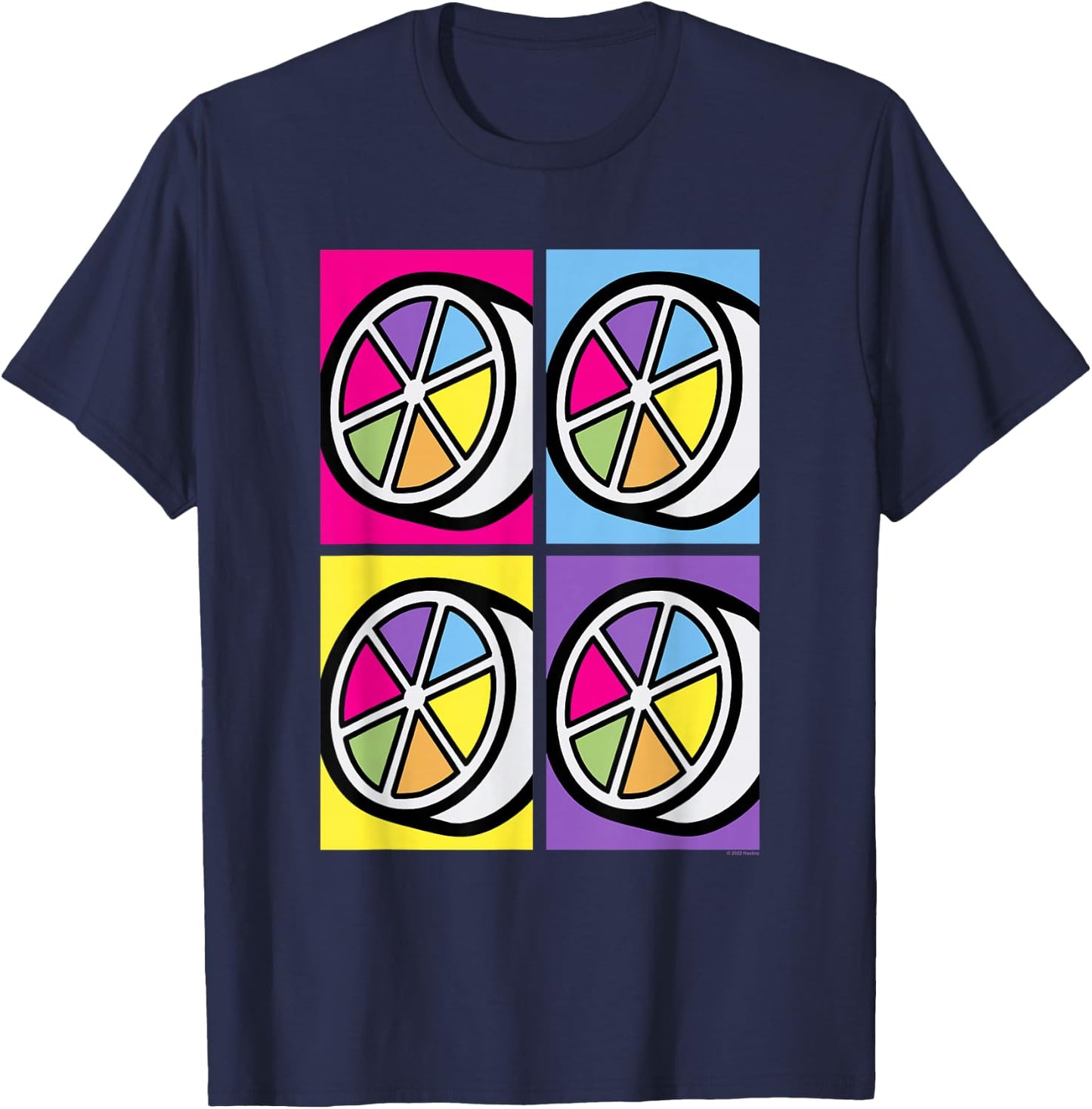 Trivial Pursuit Pop Art Pie with Wedges T-Shirt - T-Shirt | Navy