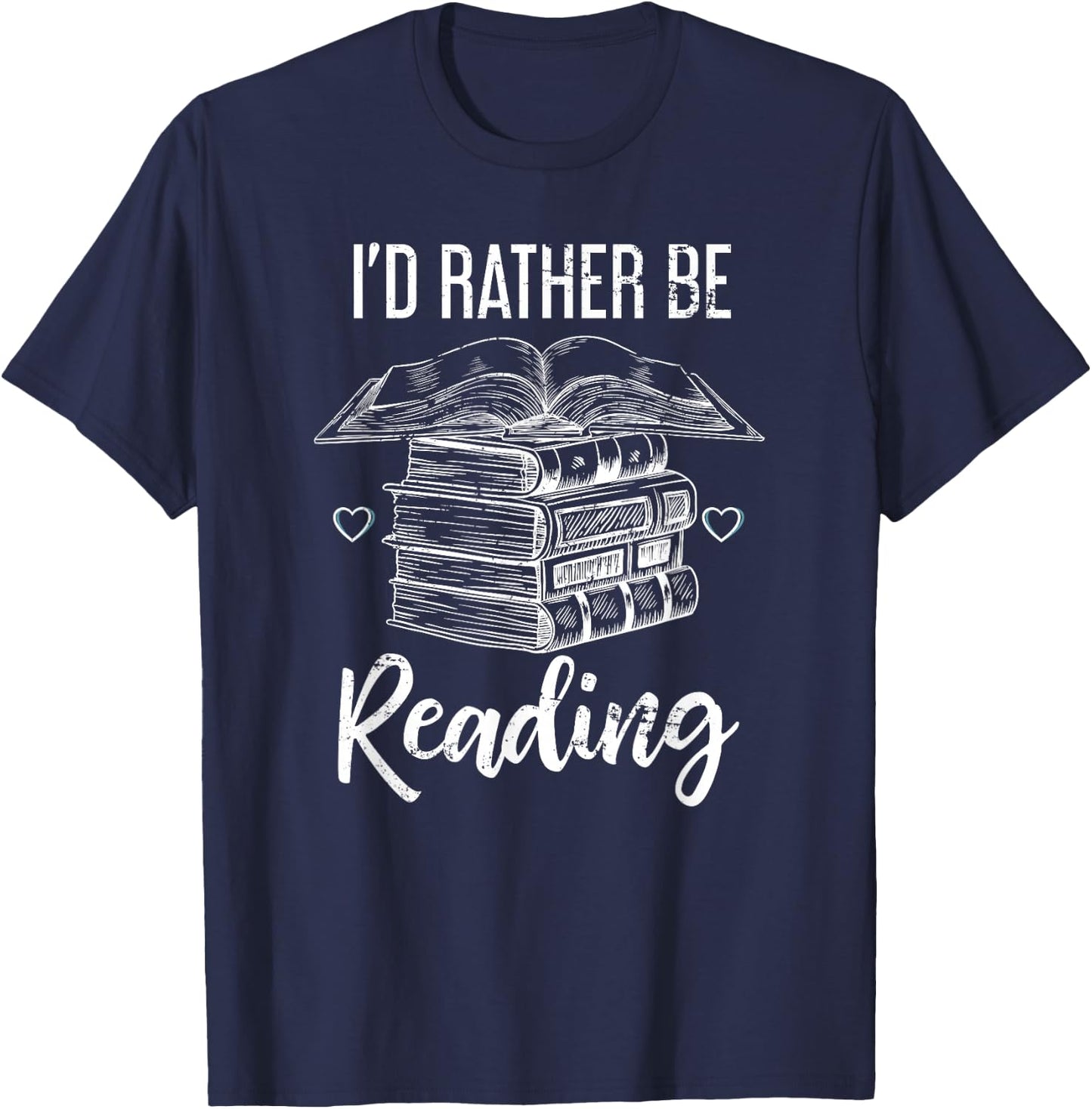 I would rather read T-Shirt - T-Shirt | Navy