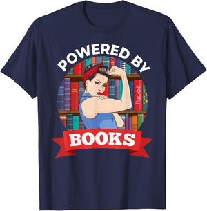 Book Lover Bookworm Librarian Reading Club Gift T-Shirt - T-Shirt | Navy
