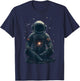 Galaxy Meditating Astronaut Graphic T-Shirt - T-Shirt | Navy