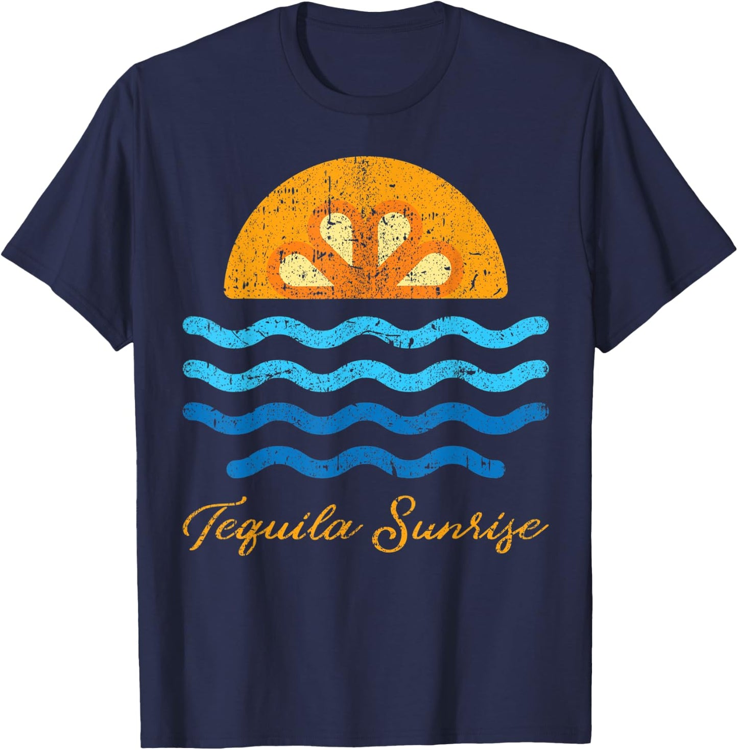 Tequila Sunrise Funny Mexican Cinco De Mayo 2020 T-Shirt - T-Shirt | Navy