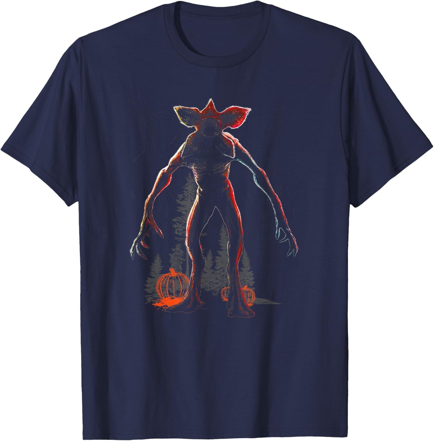 Stranger Things Halloween Demogorgon Sighting T-Shirt - T-Shirt | Navy