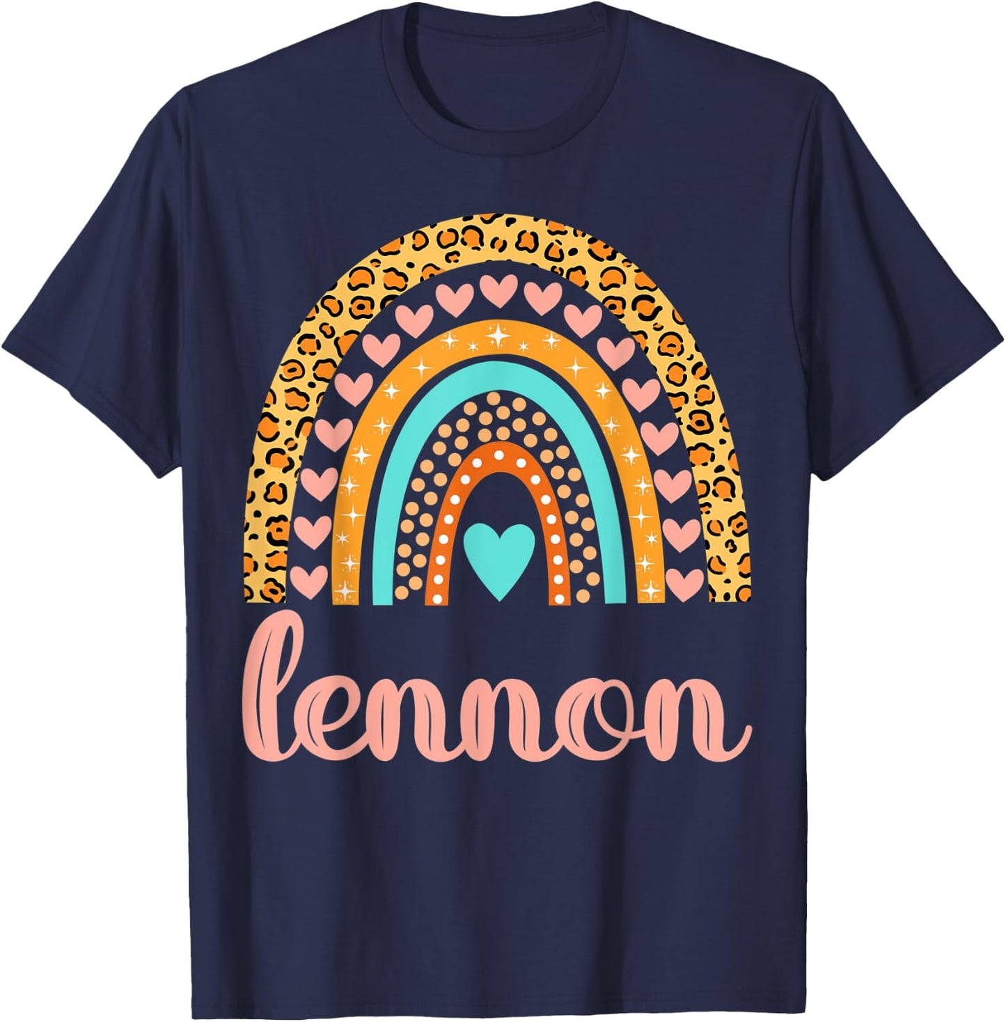Lennon Lennon Name Birthday Shirt Gift T-Shirt - T-Shirt | Navy