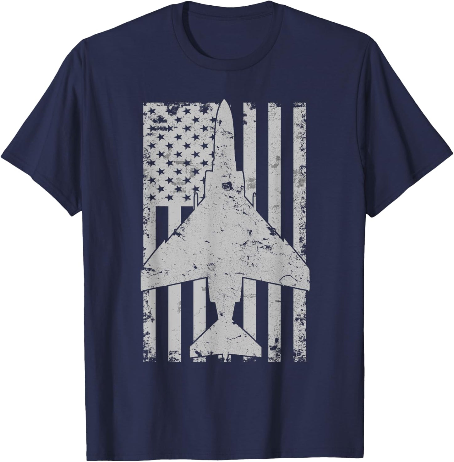 F-4 Phantom II Fighter Jet Patriotic Military Pilot Women Kids Men T-Shirt - T-Shirt | Navy