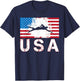 Swimming USA team American flag US swimmer men women kids T-Shirt - T-Shirt | Navy