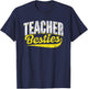 Teacher Besties Friendship Bestie Best Friend Cute Besties T-Shirt - T-Shirt | Navy