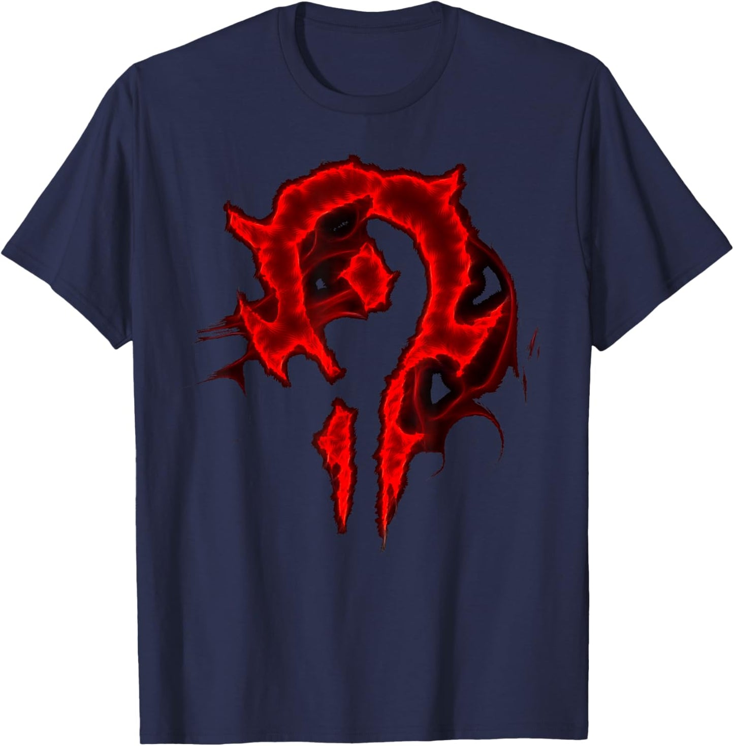Warcraft Logo Alliance Saturated Majestic Fantasy Gamer T-Shirt - T-Shirt | Navy