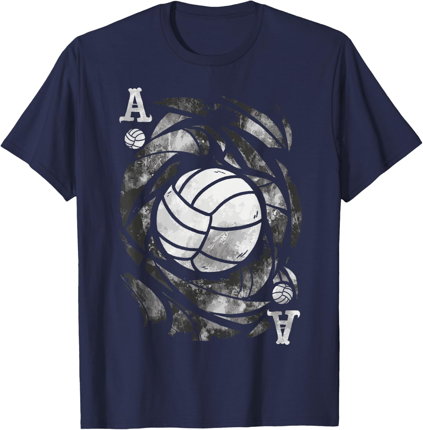 The Ace of Serves – Funny Volleyball T-Shirt - T-Shirt | Navy