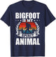 Bigfoot is My Spirit Animal lover T-Shirt - T-Shirt | Navy