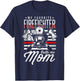 My Favorite Firefighter Calls Me Mom Firefighter Mom T-Shirt - T-Shirt | Navy