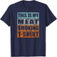 BBQ Smoker Themed Retro - Vintage My Meat Smoking T-Shirt - T-Shirt | Navy