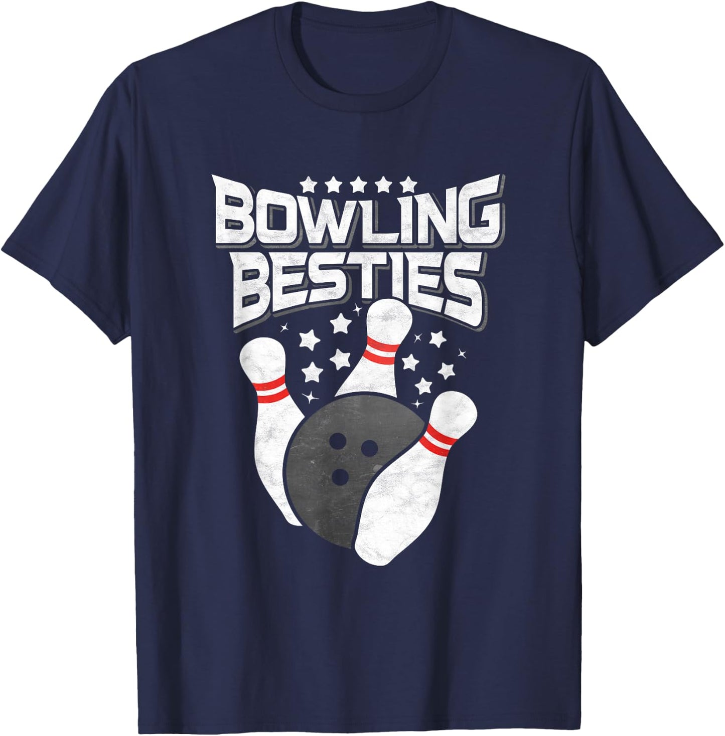 Bowling Besties T-Shirt - T-Shirt | Navy