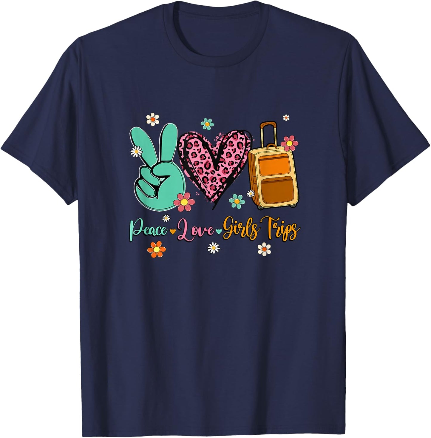 Girls Trip 2026 Weekend Birthday Bestie Women Vacation T-Shirt - T-Shirt | Navy