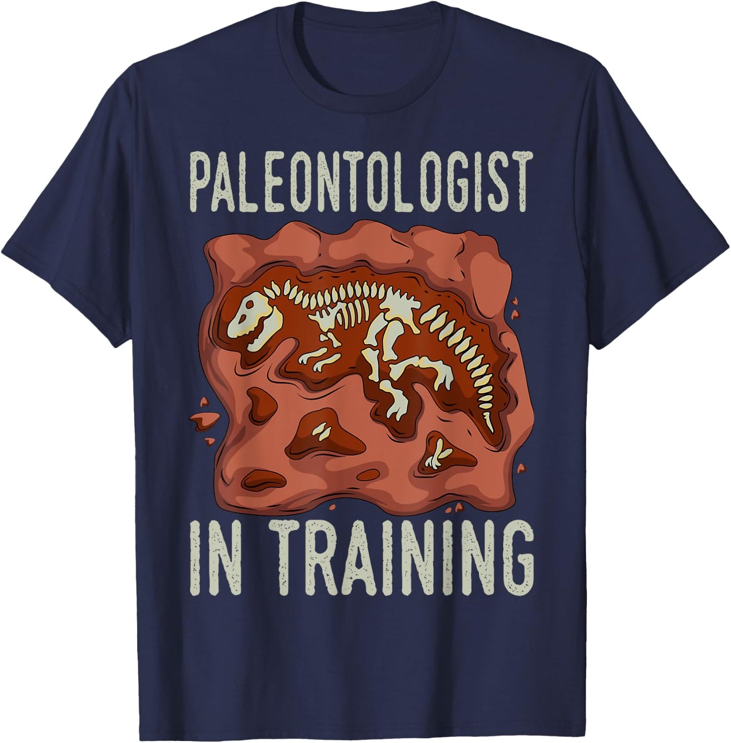 Future Paleontologist Paleontology Student Fossil Hunting T-Shirt - T-Shirt | Navy
