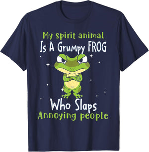 My Spirit animal Is A Grumpy Frog T-Shirt - T-Shirt | Navy
