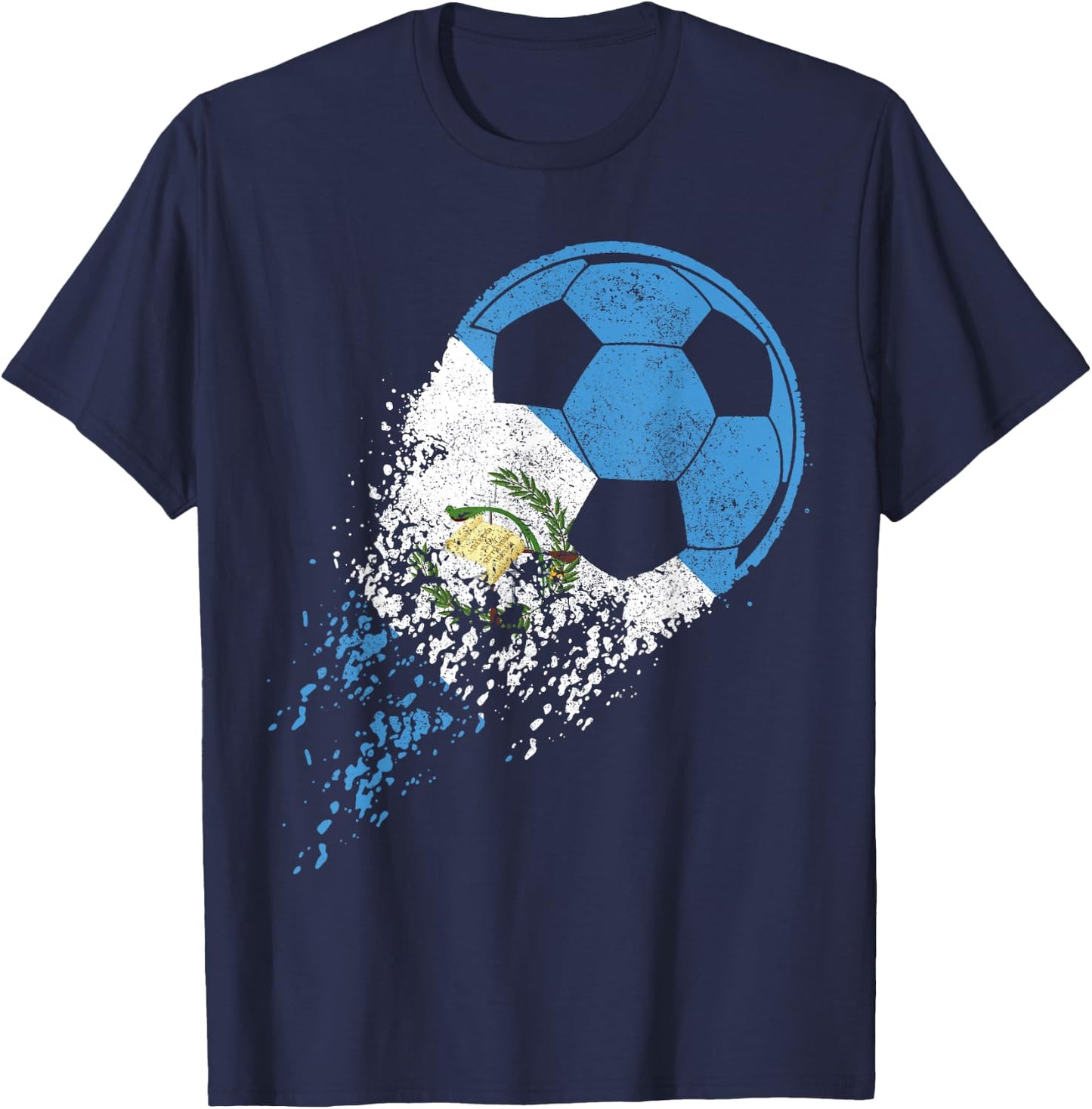 Guatemala Soccer Guatemalan Flag Pride Soccer Player T-Shirt - T-Shirt | Navy