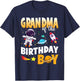 Grandma Of The Birthday Boy Astronaut Family Space Planets T-Shirt - T-Shirt | Navy