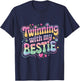 Friends Twinning With My Bestie Twins Friends Twin Matching T-Shirt - T-Shirt | Navy