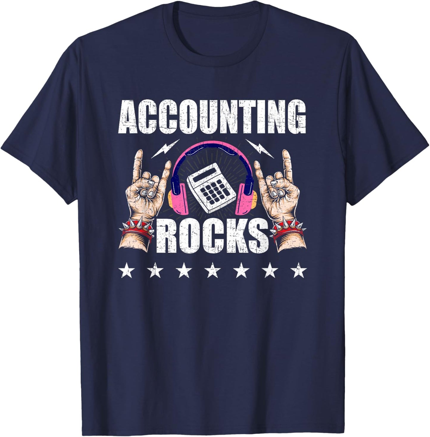 Accounting Rocks Accountant CPA Accountants T-Shirt - T-Shirt | Navy