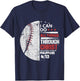I can do all Things Through Christ - Religous Bible Baseball T-Shirt - T-Shirt | Navy