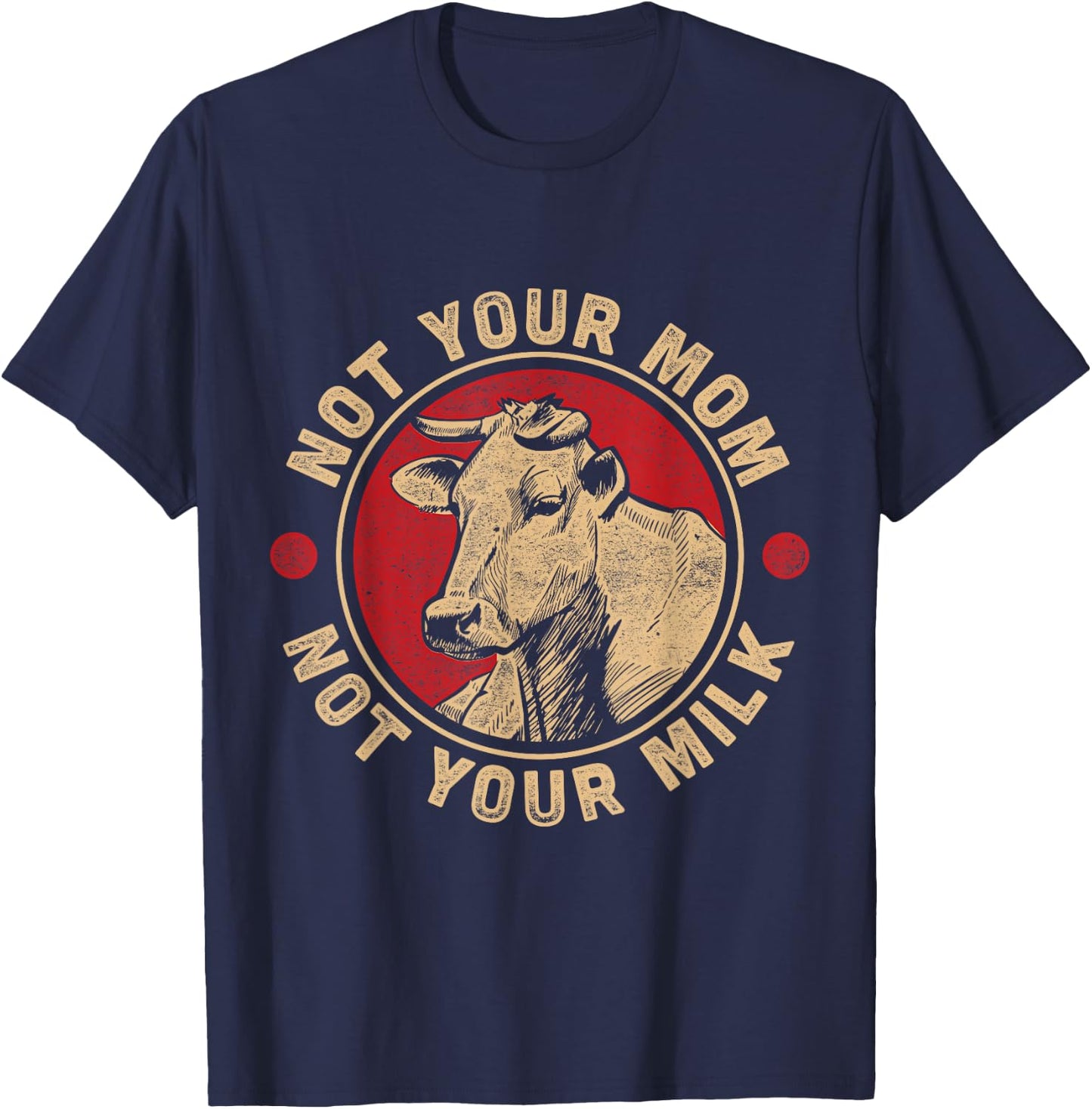 Animal rights activists vegetarian Earth Day organic vegan T-Shirt - T-Shirt | Navy