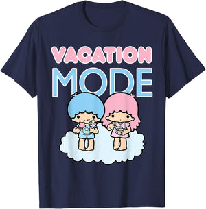 Little Twin Stars Vacation Mode T-Shirt - T-Shirt | Navy
