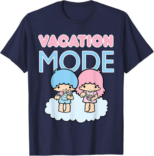 Little Twin Stars Vacation Mode T-Shirt - T-Shirt | Navy