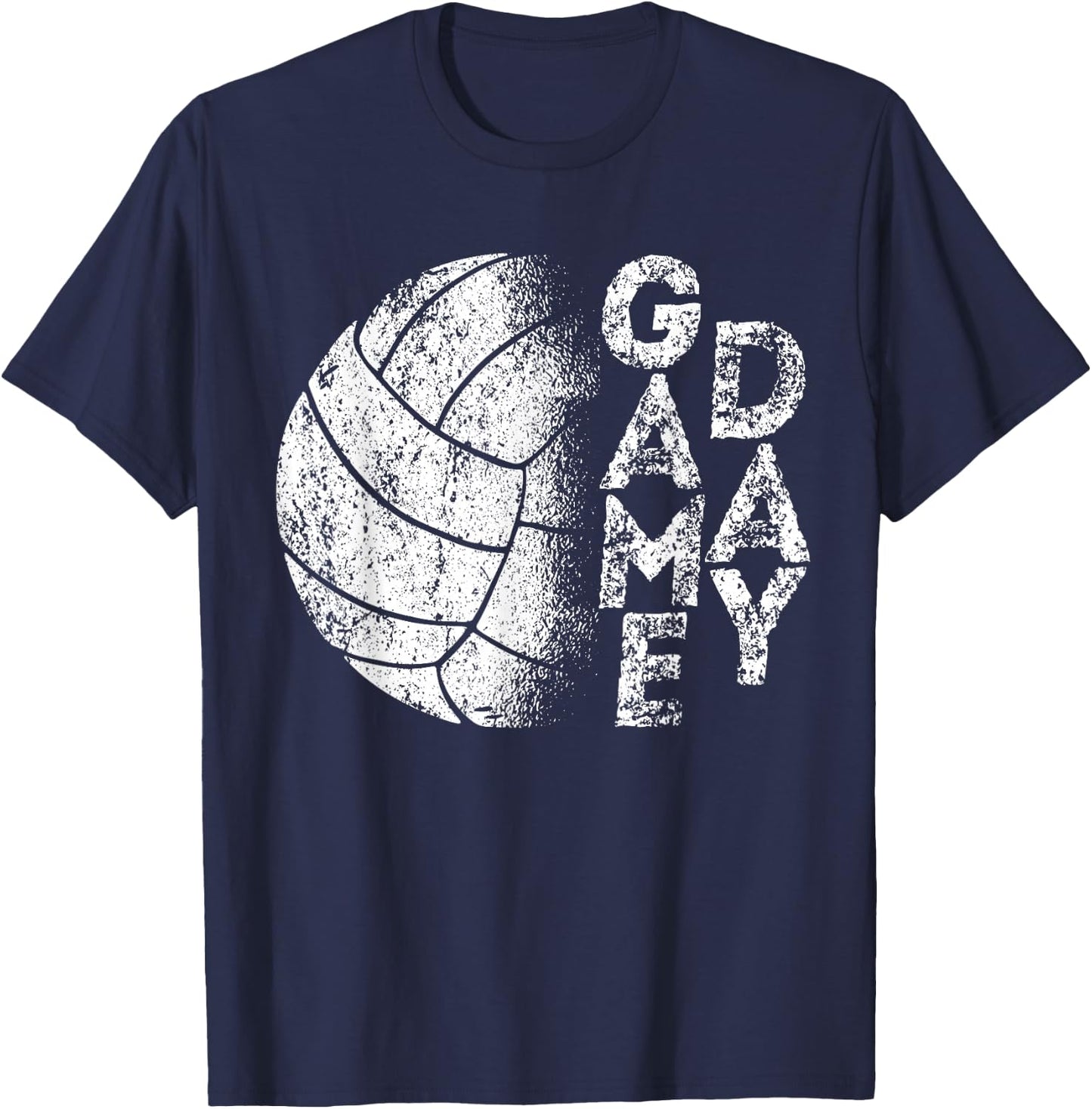 Funny Ball Players Sport Team Lovers Volleyball Game Day T-Shirt - T-Shirt | Navy