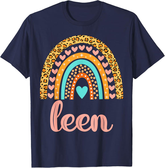 Leen Leen Name Birthday Shirt Gift T-Shirt - T-Shirt | Navy