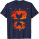 Chicken Silhouette Pumpkin Halloween Funny Chicken Witch T-Shirt - T-Shirt | Navy
