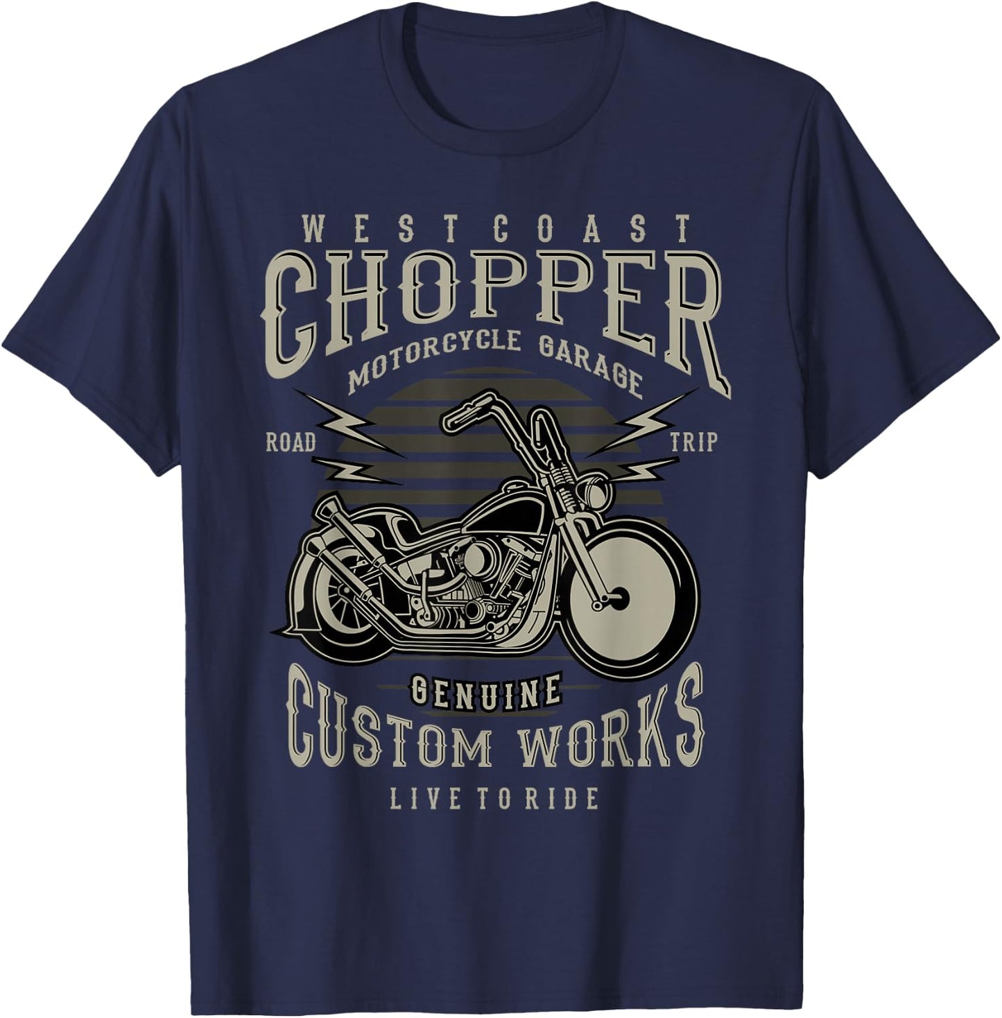 West Coast Chopper Motorcycle T-Shirt - T-Shirt | Navy