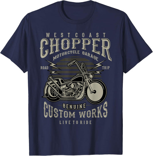 West Coast Chopper Motorcycle T-Shirt - T-Shirt | Navy